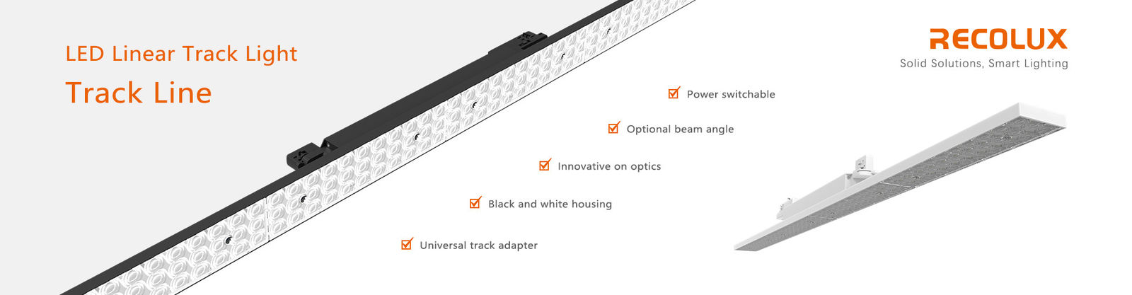 Iluminación linear de la pista del LED
